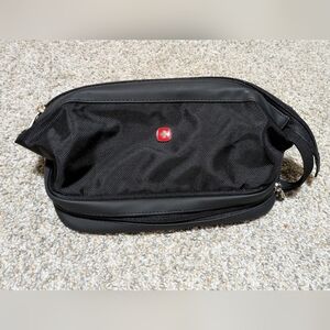 Swiss Tech Black Travel Toiletry Bag